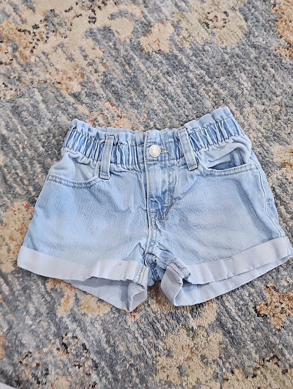 Cat & Jack Light Blue Denim Rolled Cuff Shorts